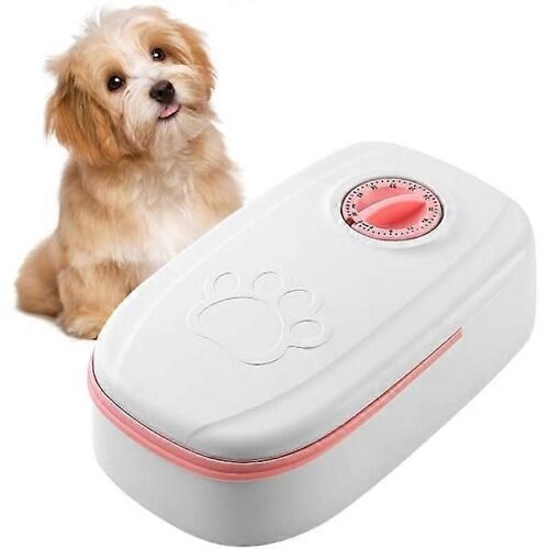 Distributeur Automatique Intelligent Pour Animaux De Compagnie, Bol De 700 Ml Avec Minuterie De 48 Heures Pour Chien Et Chaton, Bol Simple Amovible Et Lavable, Rose