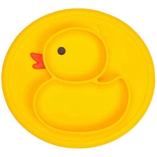 Assiette En Silicone Pour Bébé Avec Ventouse, Set De Table Antidérapant Pour Enfants, Compatible Avec Les Chaises Hautes, Sans Bpa
