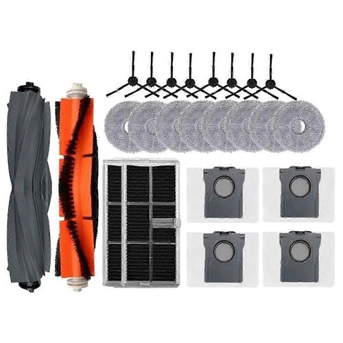 Convient pour Dreame L30 Ultra Accessoires Tampon de vadrouille Sac à poussière Brosse latérale principale en caoutchouc Filtre HEPA Robot Aspirateur Cl