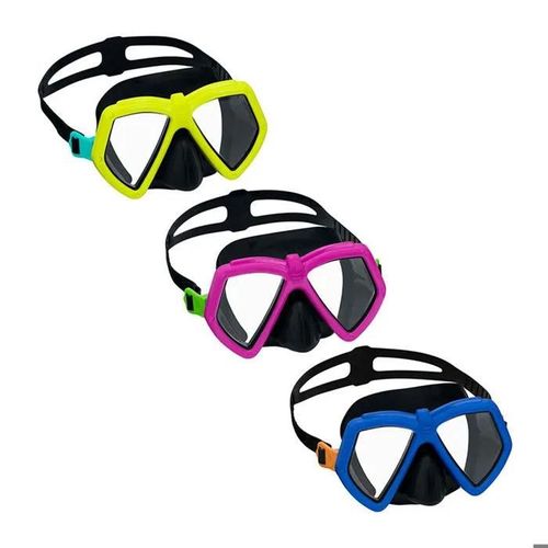 Masque De Plongée Junior - Bestway - Modèle 22040 - Sangle Anatomique - Protection Uv - Multicouleur
