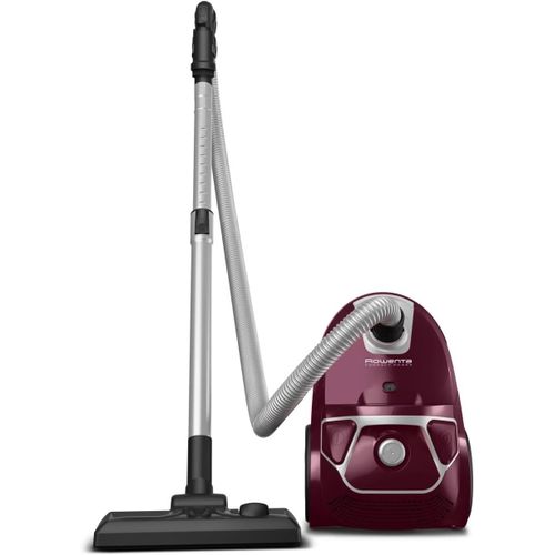 Compact Power Aspirateur Avec Sac,Moteur Basse Consommation De 900 W Max,Compact,Haute Filtration,Capacité 3 L Ro3969Ea,Aubergine
