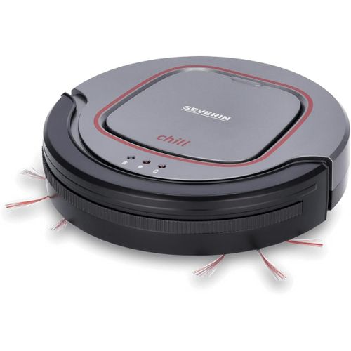 KALTD-Robot Aspirateur Ulta Silencieux,Autonomie 90 Min,Aspirateur Robot Pour Sols Durs Et Moquette,Robot Nettoyeur Avec Capteurs D'Obstacles,Noir,Rb 7025