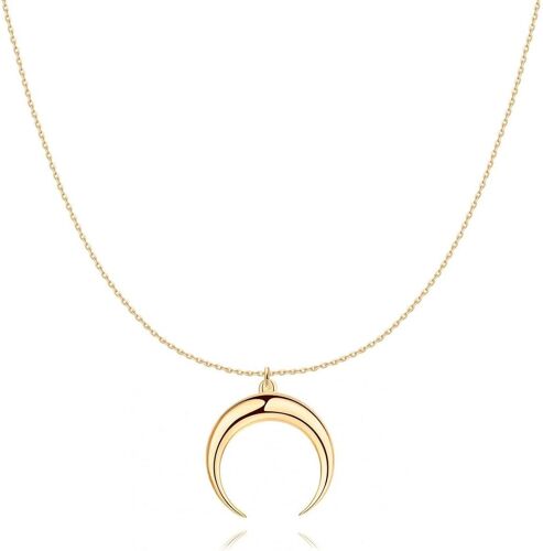 Inverted Moon Necklace For Women Silver Chain Necklace For Women Mother's Day Birthday Pendant Women Jewelry