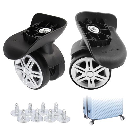 Roulettes Pour Valise Souple, Roue De Valise, 1 Paire Bagages Roues De Rechange, Roue De Valise Universelle, Pour Valise Repalcement A19 Roues À Double Rangée Muettes