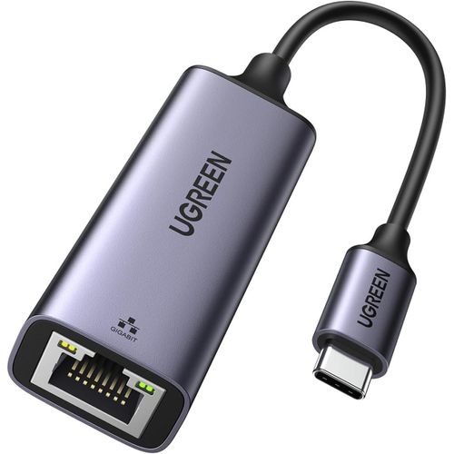 SUBZONAL-Adaptateur USB C Ethernet Gigabit Thunderbolt vers RJ45 Réseau LAN 1Gbps Compatible avec iPhone 17 Pro Max Air 16 15 MacBook iPad Air 2024 Surface 10 Galaxy S25 Ultra Tab S9 (Gris)