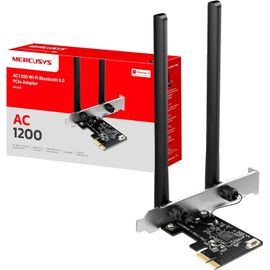 MA30E TP-Link Carte WiFi PCIe AC1200Mbps, Carte Bluetooth PC, Bluetooth 5.0, Carte WiFi pour PC, Bi-Bande, MU-MIMO, WPA3, Antennes à Gain Elevé, Compatible avec Windows 11/10, Linux