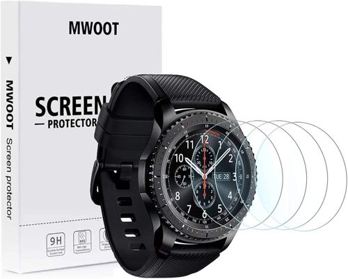 Jgd-4 Pièces Protection Écran Compatible Avec Samsung Galaxy Watch 3 45mm Protecteur En Verre Trempé, 9h Dureté Anti Rayures Pour Protection D'écran Samsung Watch 3 Sm-R840/R845