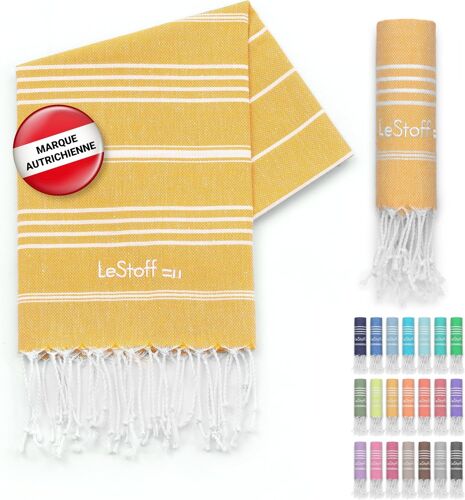 Petite Serviette-100% Coton Bio,50 X 100 Cm,Prélavé,Absorbant,Séchage Rapide,Fouta,Serviette Pour Les Invités,Serviette De Voyage,Petite Serviette Pour Le Visage,Jaune (Yellow) 