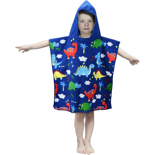 Tzf-Cape De Bain Enfant Poncho De Bain Enfant Serviette De Bain Enfants Serviette De Plage À Capuche Motifs Mignons Usage Multiple Pour Enfants De 2 À 8 Ans