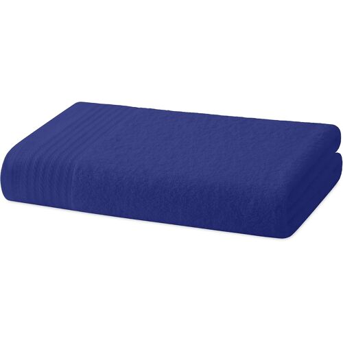 Grand Ensemble De Serviettes De Douche-Ensemble De Serviettes De Bain-1 Grande Serviette De Douche-100% Coton-480 G/M2-95x140 Cm-Marin