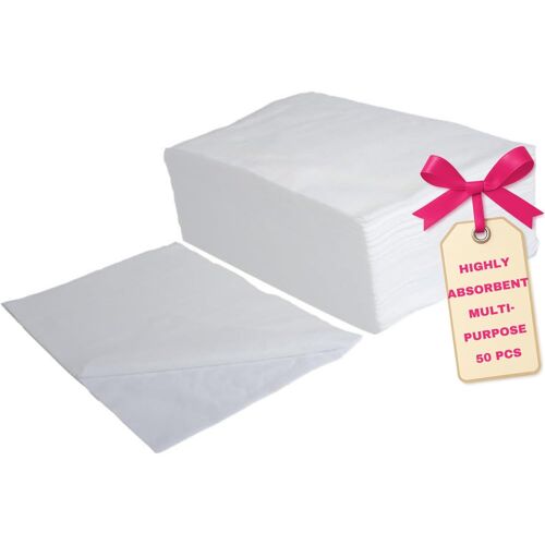 Serviettes Jetables 50 Pièces-70x40 Cm Gants De Toilette Jetables,Lingettes,Essuie-Mains,Serviettes De Bain-Pour Salon De Beauté,Pédicure,Cuisine,Sauna,Massage,Bureau,Voyage