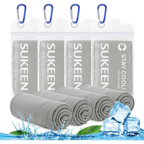 Serviettes Rafraîchissantes Pour Hommes Et Femmes,Serviettes De Fitness,Serviettes De Glace,Gris