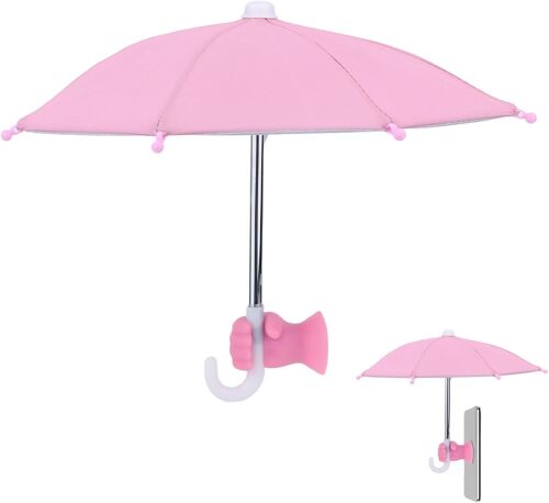 KAL-Parapluie Téléphone, Mini Pare-Soleil Pour Téléphone Portable Avec Support À Ventouse Protection Solaire Pour Les Écrans Extérieurs Éblouissants Et Réfléchissants