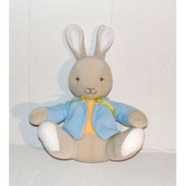 peluche peter rabbit veste bleu - doudou lapin le conte pierre lapin jemini