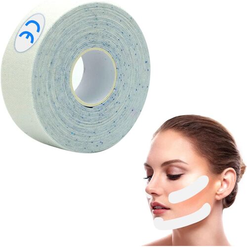 Face Lift Tape, 2.5cm * 5m, Blanc Patch Anti Rides Visage, Autocollant Visage Invisible Instantané, Face Lifting Patch, Visage De Levage Autocollant, Patch Lifting Visage Autocollant Lifting Visage