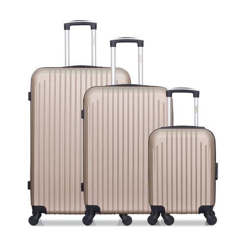 HERO - Lot de 3 - Valise Grand format, valise weekend et valise cabine XXS CARPATES