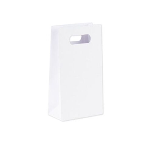 6 SACHETS GOODIES BLANC 10X18X5CM