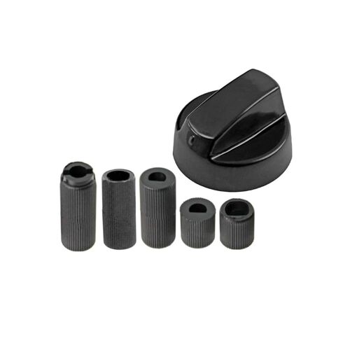 SOS Accessoire Bouton de four noir universel avec 5 adaptateurs pour Four cuisinière TOUTES MARQUES 3666356120884 Four cuisinière (3666356120884 )