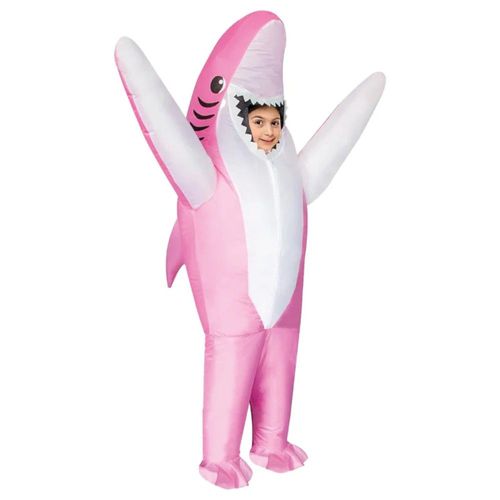 Déguisement Costume Gonflable Requin Rose Enfant