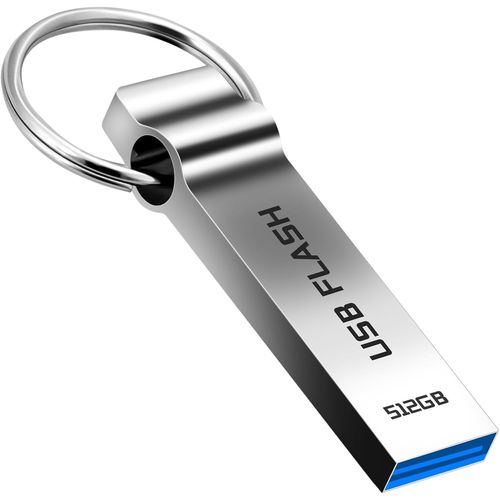 ASFASFq-Jokiraty Clé USB 512GO Vitesse Élevée Cle USB 3.0 Grande Capacité Clef USB Métal Clés USB Mini Mémory Stick pour Ordinateur, Tablette, Voiture