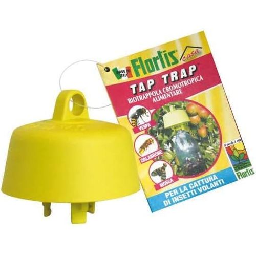 Tap Trap Biopiège chromotrope alimentaire défense plantes. Bouchon de piège à bouteille. Piège frelons, piège guêpes, mouches. Capture d'insectes volants. Piège écologique d'extérieur