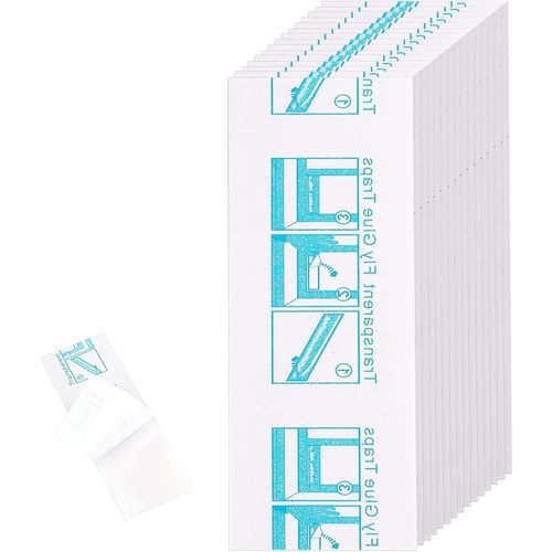 ASFASFq-Luter 15 Pièces Piège à Insectes Mouches Collantes de Fenêtre Intérieur Transparent pour Windows Cuisine Mouches Domestiques, Moucherons, Autres Insectes Volants (21x7cm)