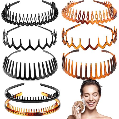 Serre Tete Homme, 8 Pièces Bandeau Cheveux Homme, Élasticité Bandeaux, Headbands Et Serre-Têtes,Accessoires De Bandeaux De Mode De Sport Pour Yoga Sport Plein Air