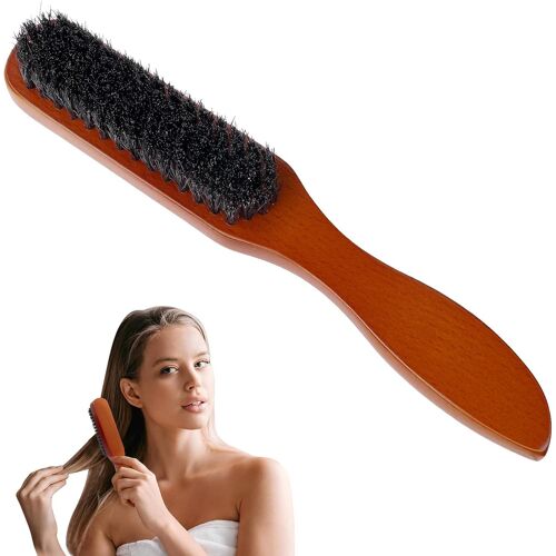 Brosse Pour Plaquer Les Cheveux, Brosse A Cheveux Demelante, Antistatique Massage Du Cuir Chevelu Peigne, Brosse Poil De Sanglier Cheveux Pour Le Nettoyage Des Cheveux Et De La B