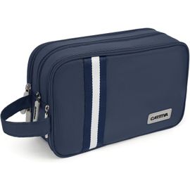 nzqaf-Trousse de Toilette Homme Voyage Sac de Toilette Grande Capacité Trousse Maquillage Sac Cosmétique Imperméable Trousse de Toilette (Bleu, 5.51L)