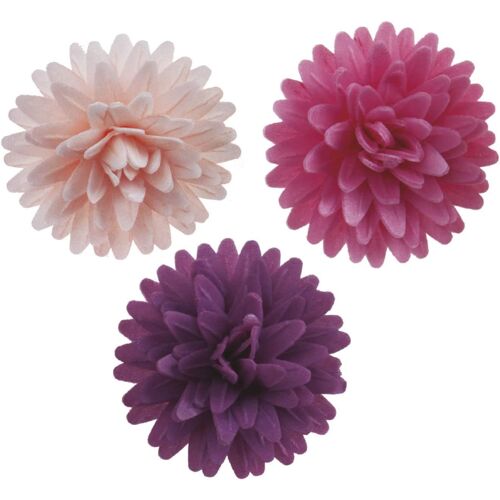 KALANKA-Dekora - 12 Décorations de Gateau d'Anniversaire Comestibles - Fleurs Azymes Gateau de 4,5 cm 126149 Multicolore, Sélection
