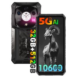 Ulefone Armor 28 Pro 5G Téléphone Portable Incassable, 32Go+512Go Noir