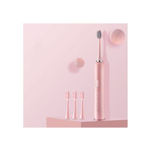 Br - X3 Brosse À Dents Électrique Magnétique Suspendue, Acoustique Et Rechargeable, Rose