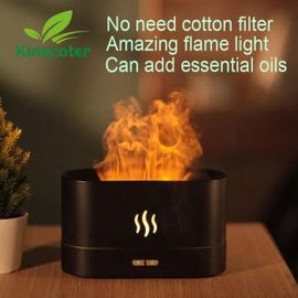 Kinscoter - Lampe À Flamme Artificielle Diffuseur D'huile Essentielle - Noir 