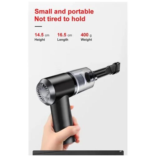 Mini Aspirateur Portable Pour Voiture Sans Fil - Noir