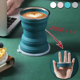 Tasse À Café Pliable Portable - Bleue