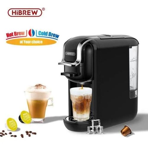 HiBREW ¿ Machine à café chaude/froide 4 en 1 - Compatible avec tout type de dose