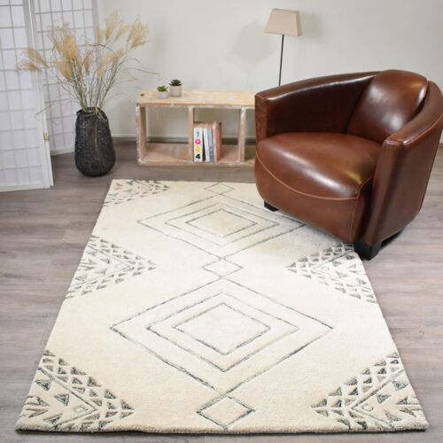 Tapis Salon Fait Main Haritage 120x170 En Laine Care&fair
