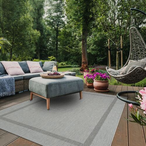 Tapis Exterieur Squarext 120x170 Argent