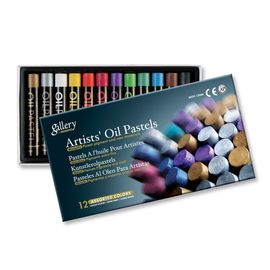 Boîte 12 Pastels À L'huile Métallisés, Mungyo 12 Assortis