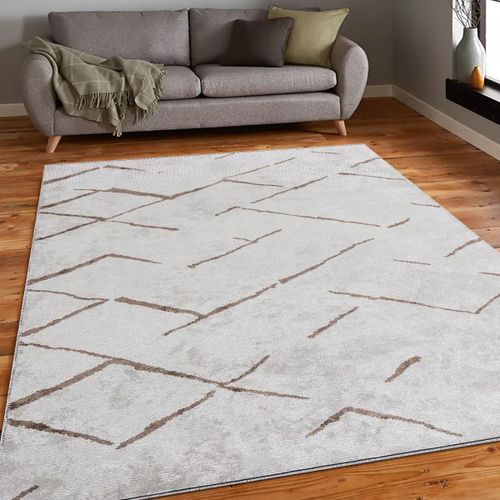 Tapis Kilim 200x300 Unistripe Ecru Tapis En Coton Tissé