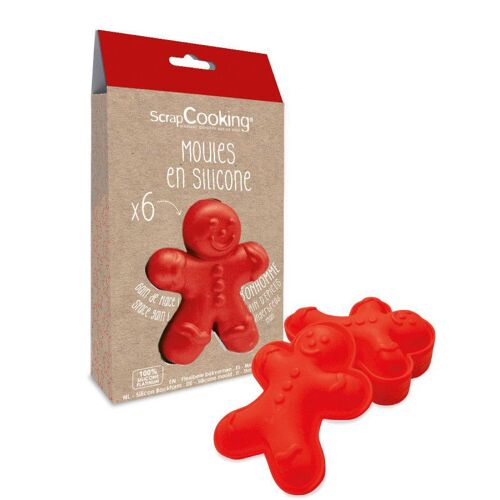 6 Moules Silicone Individuels "Ginger"