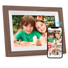 Frameo-Cadre Photo Numérique Intelligent,Cadre Électronique WiFi,Écran Tactile HD,10.1 x 800IPS,1280 Pouces,32 Go Stora - Type Walnut color