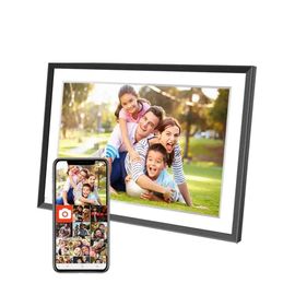 Cadre photo numérique intelligent électronique,écran tactile HD,gingembre jouable,10.1 pouces,32 Go de mémoire,IPS 1920x1080 - Type black