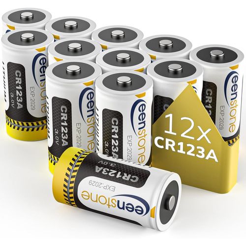 Cr123A 3V Piles Au Lithium 1600Mah Cr17345 Jetables Lot De 12[Z305]