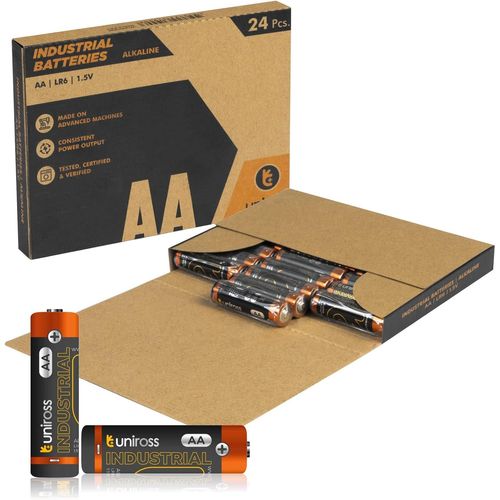 Pile Alcaline Industrial Aa / Lr6 / Stilo / 1,5 V - Boîte De 24 Piles