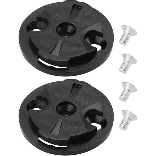 Letnerny-Store Lot De 2 Supports Pour Ordinateur De Vélo - Base Fixe - Pour Chronomètre - Pour Siège Mâle - Compatible Avec Garmin - 32 X 29 X 2 Mm - Noir