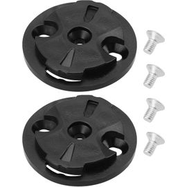 Letnerny-Store Lot De 2 Supports Pour Ordinateur De Vélo - Base Fixe - Pour Chronomètre - Pour Siège Mâle - Compatible Avec Garmin - 32 X 29 X 2 Mm - Noir