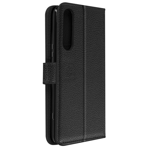 Housse Pour Sony Xperia 5 Iv Support Vidéo Portefeuille Simili Cuir Noir