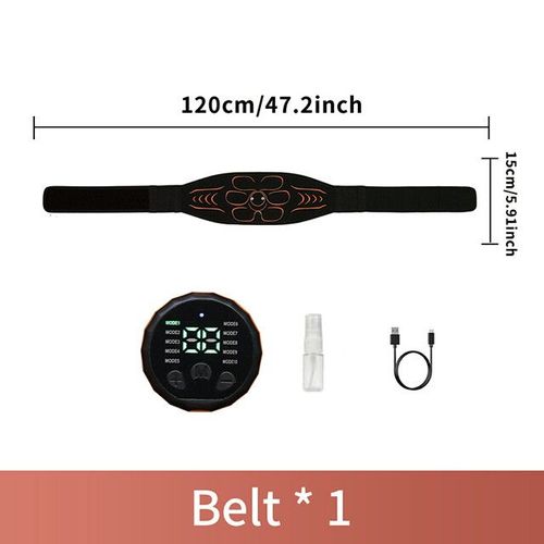 Ceinture De Tonification Abdominale Ems,Stimulateur Musculaire,Entraîneur D'abs,Toner Musculaire,Charge Usb,Façonnage Du Corps,Amincissant,Perte De Poids Pour Le Bras Et Le D - Type 1abdominal Belt