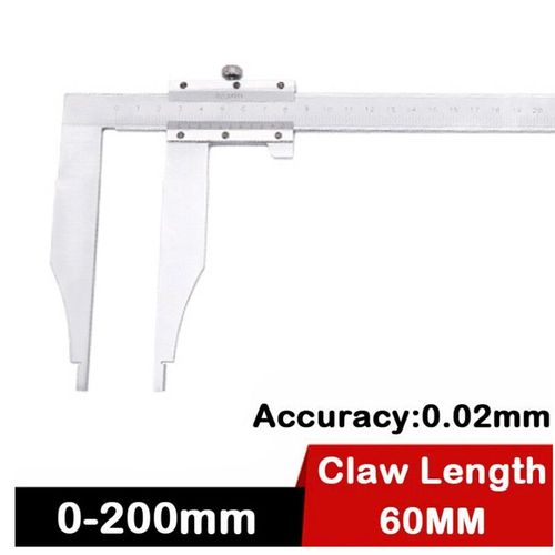 Pied à coulisse en acier rapDuty,pied à coulisse 12 "",mâchoire longue,150x300mm,haute qualité, - Type 200x60mm